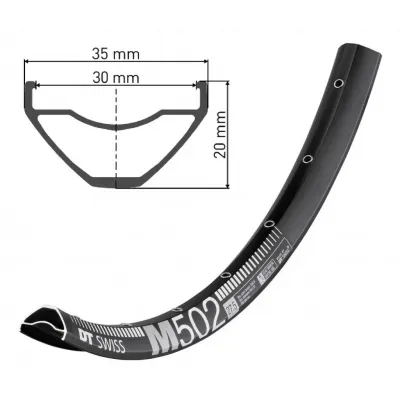 Обід DT SWISS M 502 27x30 DISK BRAKE 32отв. Обід DT SWISS M 502 27x30 DISK BRAKE 32отв.