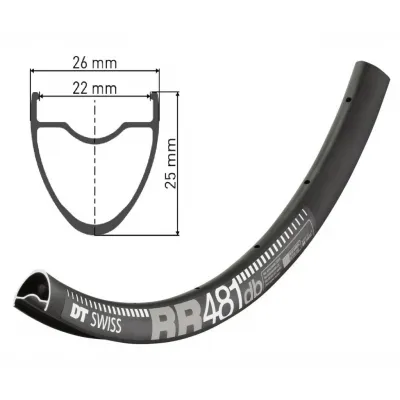 Обід DT SWISS RR 481 27X22 DISK BRAKE 24отв. Обід DT SWISS RR 481 27X22 DISK BRAKE 24отв.