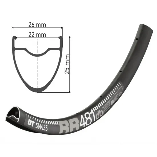 Обід DT SWISS RR 481 27X22 DISK BRAKE 24отв.