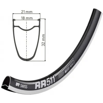 Обід DT SWISS RR 511 29x18 RIM BRAKE 24отв. Обід DT SWISS RR 511 29x18 RIM BRAKE 24отв.