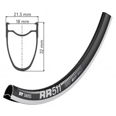 Обід DT SWISS RR 511 29x18 RIM BRAKE 32отв. Обід DT SWISS RR 511 29x18 RIM BRAKE 32отв.