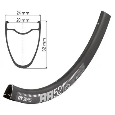 Обід DT SWISS RR 521 29x20 DISK BRAKE 24отв. Обід DT SWISS RR 521 29x20 DISK BRAKE 24отв.