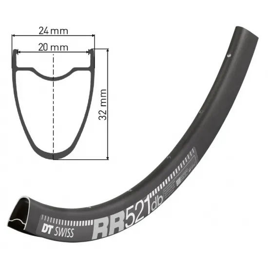 Обід DT SWISS RR 521 29x20 DISK BRAKE 24отв.