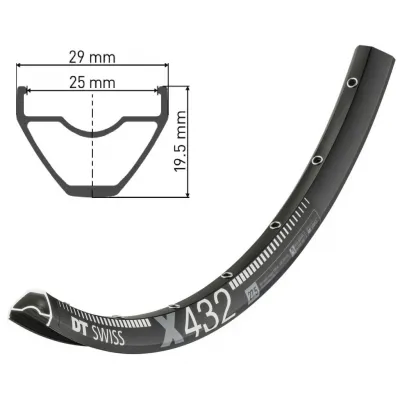 Обід DT SWISS X 432 27x25 DISK BRAKE 28отв. Обід DT SWISS X 432 27x25 DISK BRAKE 28отв.