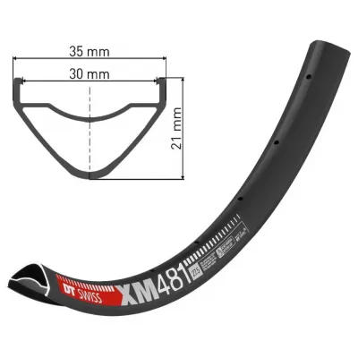 Обід DT SWISS XM 481 27x30 DISK BRAKE 28отв. Обід DT SWISS XM 481 27x30 DISK BRAKE 28отв.