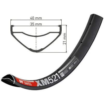 Обід DT SWISS XM 521 27.5х35mm DISK BRAKE 28отв. Обід DT SWISS XM 521 27.5х35mm DISK BRAKE 28отв.