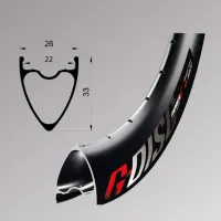 Обод Remerx G-DISC RX 5022, 29'', 622x22, 32 отверстия, FV, черный анодированный