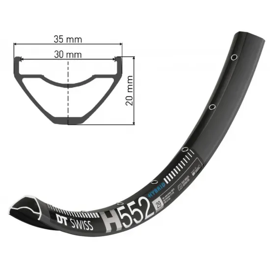 Обід DT SWISS H 552 29x30 DISK BRAKE 32отв.