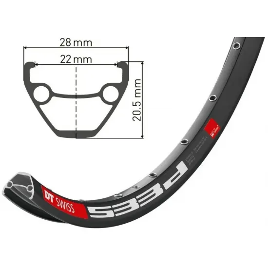 Обід DT SWISS 533D 27x22 DISK BRAKE 32отв.