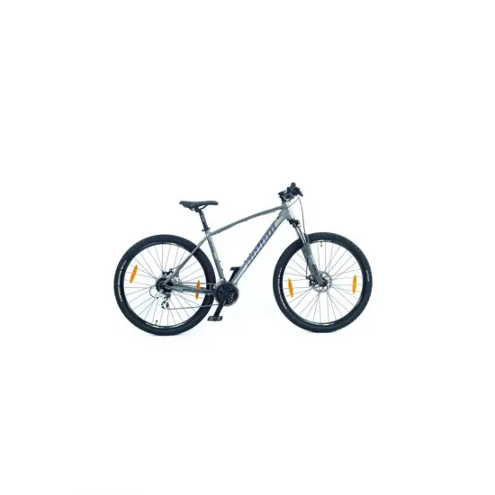 Велосипед AUTHOR (2023-24) Rival II 29", рама 21", цвет-серебристый (желтый) // серебристый 2023076