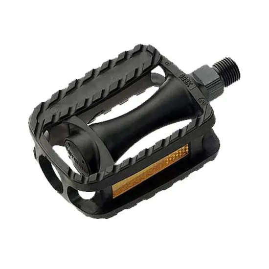 Педалі Longus MTB пластик, дитячі, 1/2" вісь, чорний, світловідбивачі