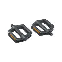 Педалі платформенні пластикові KLS Flat 10 насипний підшипник / стальна вісь