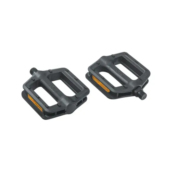 Педали платформенные пластиковые KLS Flat 10 насыпной подшипник / стальная ось