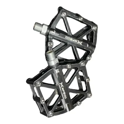 Педалі алюмінієві, модель 10, розмір 10/16, 3 пром підшипника, чорний Педалі алюмінієві, модель 10, розмір 10/16, 3 пром підшипника, чорний