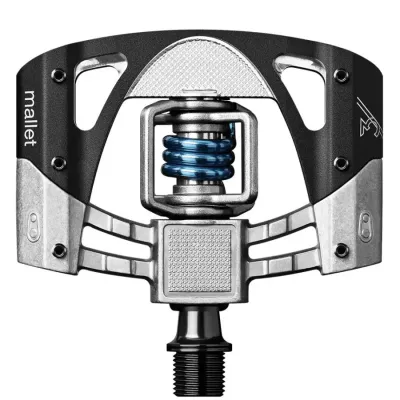 Педали Crankbrothers MALLET 3, серо-черная/синяя пружина