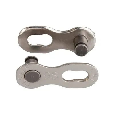 Ланка ланцюга KMC CL566R для ланцюгів KMC / Shimano / Sram, 9ск, 2шт, silver Ланка ланцюга KMC CL566R для ланцюгів KMC / Shimano / Sram, 9ск, 2шт, silver