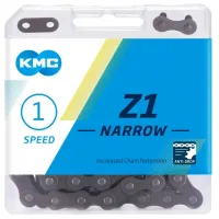 Цепь KMC Z1 Narrow Brown 1 скорость 112 звеньев коричневый + замок