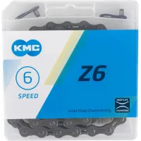 Ланцюг KMC Z6 Grey 6 швидкостей 114 ланок сірий + замок