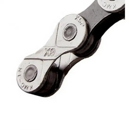 Цепь KMC X9 Silver/Grey 9 скоростей 114 звеньев серебристый/серый + замок