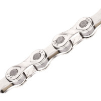 Ланцюг KMC e9 Silver 9 швидкостей 122 ланки срібний + замок