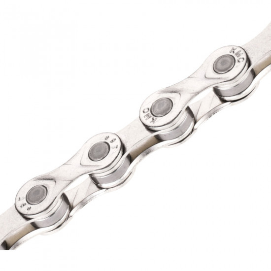 Ланцюг KMC e9 Silver 9 швидкостей 122 ланки срібний + замок