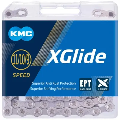 Ланцюг KMC X-Glide EPT Cues 11/10/9 шв., 126 л. + замок