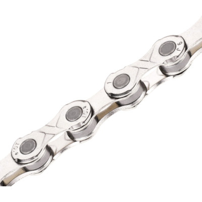 Ланцюг KMC e10 Silver 10 швидкостей 122 ланки срібний + замок