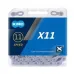 Ланцюг KMC X11 Grey 11 швидкостей 114 ланок сірий + замок