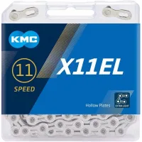 Цепь KMC X11EL Silver 11 скоростей 118 звеньев серебристая + замок