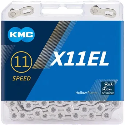 Ланцюг KMC X11EL Silver 11 швидкостей 118 ланок срібний + замок