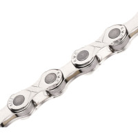 Ланцюг KMC e11 Silver 11 швидкостей 122 ланки срібний + замок