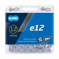 Цепь KMC e12 EPT 12 скоростей 130 звеньев серебристая + замок