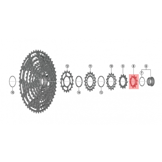 Зірка касети CS-М9200, 12-зуб