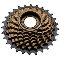 Трещотка SunRace M2A, 6 скоростей, 14-28T, черный/коричневый