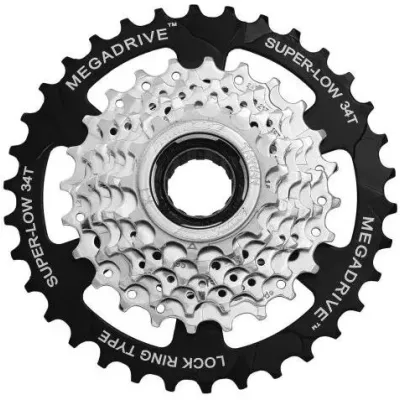 Трещотка SunRace M4S, 7 скоростей, 13-34T, серебристый/черный