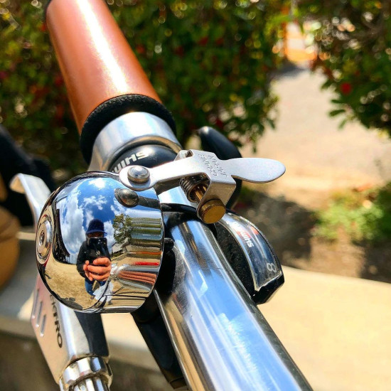 Дзвінок E-NE CRANE, Chrome Plated, 37мм латунь, скоба Дзвінок E-NE CRANE, Chrome Plated, 37мм латунь, скоба