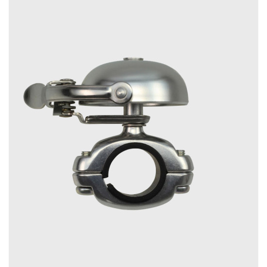 Дзвінок MINI SUZU CRANE, Matte Silver, 45мм алюміній, зажим