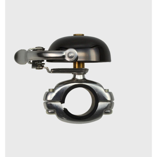 Дзвінок MINI SUZU CRANE, Neo Black, 45мм латунь, зажим