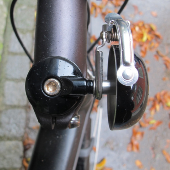 Дзвінок MINI SUZU CRANE, Neo Black, 45мм латунь, топкеп