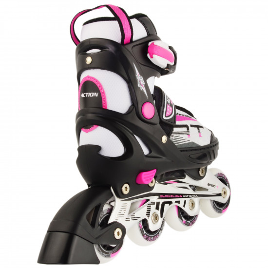 Роликові ковзани Action Chris PW-153B-5-1/Pink/33-36