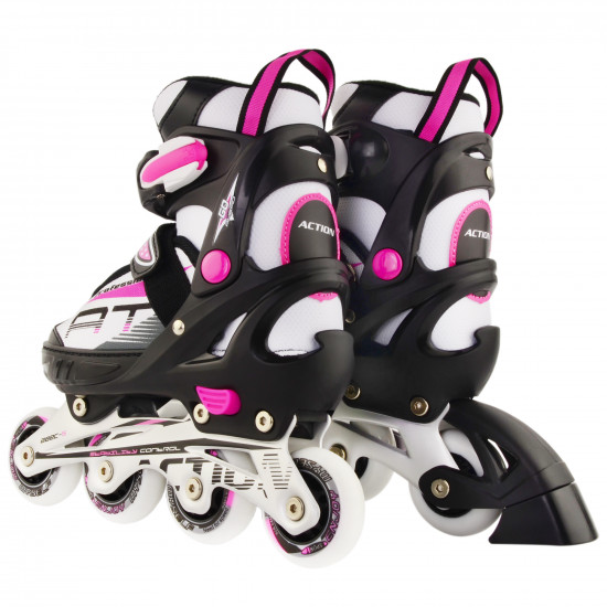 Роликові ковзани Action Chris PW-153B-5-1/Pink/33-36