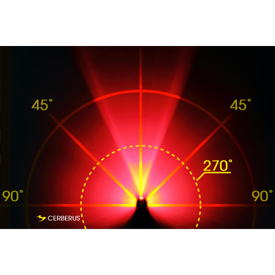 Блимавка задня Moon Cerberus 150 люмен, вбудований акум, USB TYPE-C кабель, чорна