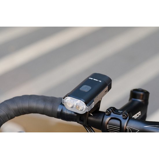 Фара Moon Rigel Max 1500 люменів вбудований аккум, USB TYPE-C кабель, чорна