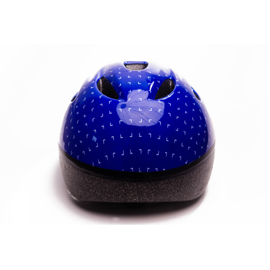 Шолом дитячий Green Cycle FLASH розмір 50-54см синьо-білий лак