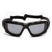 Защитные очки с уплотнителем Pyramex i-Force Slim (gray) Anti-Fog, черные