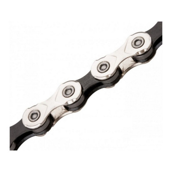 Ланцюг інд. 114 зв. 1/2x11/128 KMC X11-1 NPBK silver/black