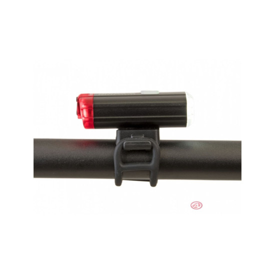 Фонарь передний Author A-DoubleShot 250/12 lm USB с задним красным светом 12002705