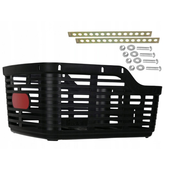 Кошик Bellelli Zig Zag з кріпленням на багажник пластиковий чорний