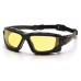 Защитные очки с уплотнителем Pyramex i-Force XL (amber) Anti-Fog, жёлтые