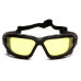 Защитные очки с уплотнителем Pyramex i-Force XL (amber) Anti-Fog, жёлтые